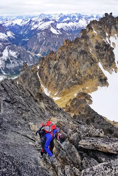 Getting in to climbing. Rock climber. Mountain climber.