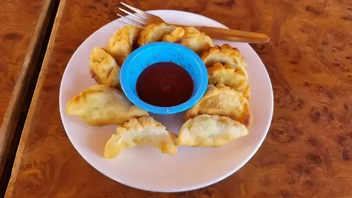 Deep Fried Momos — the best lunch after a hard climb